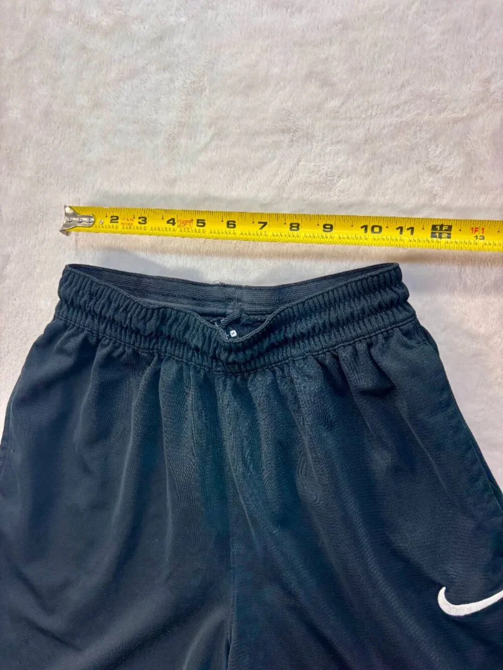 Nike Boy's Black Athletic Shorts --- Size: Small --- Good Condition
